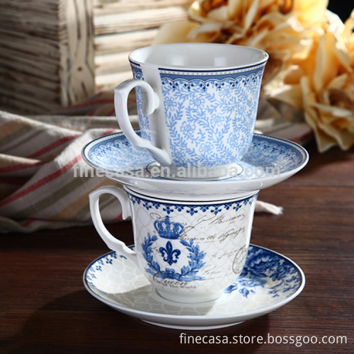 250CC Elegant Blue Design Ceramic Coffee Cup
Quality Assured
